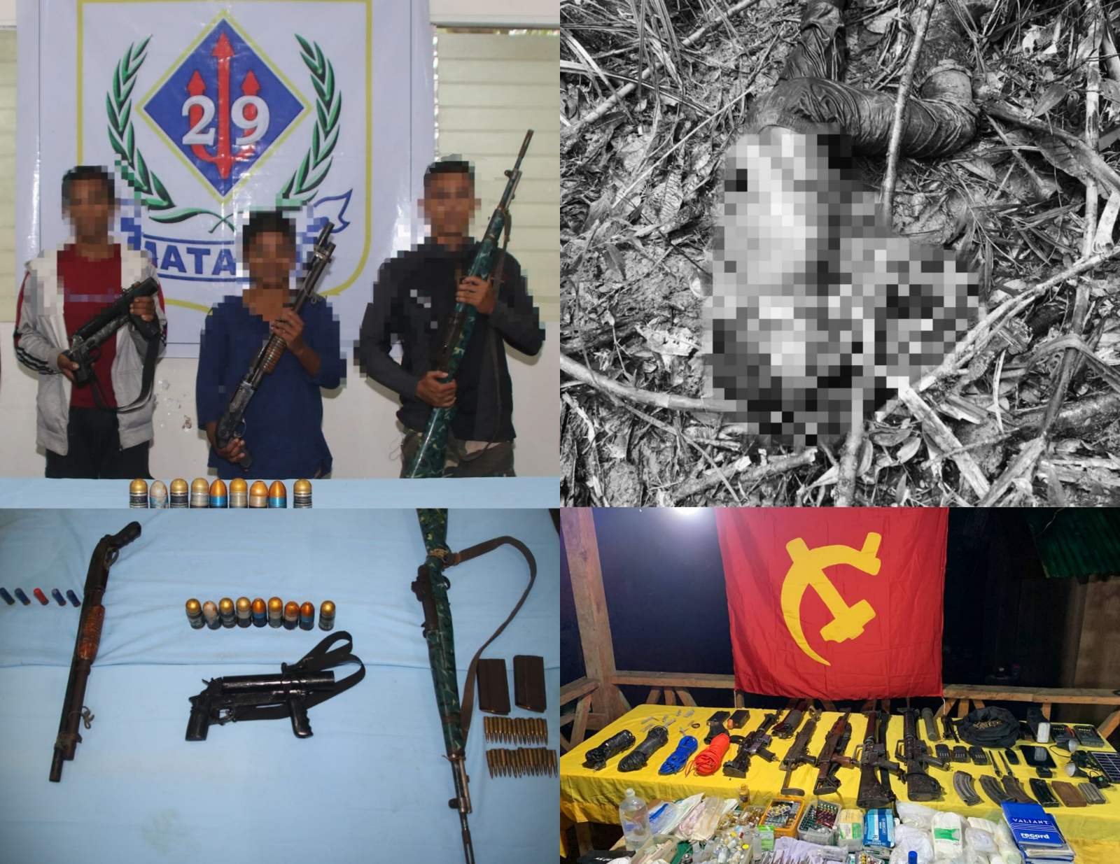 Fleeing NPA terrorists abandon dead comrade, several firearms seized in separate ops